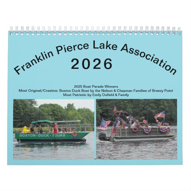 2026 Franklin Pierce Sjö Calendar Kalender (Omslag)