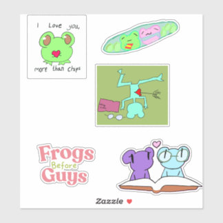 2026 frog Valentine pack Sticker Klistermärken