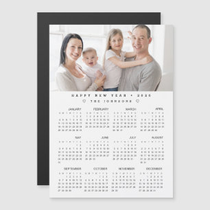 2026-Fullt i kalenderfamiljen Fotoårsvy magnetisk