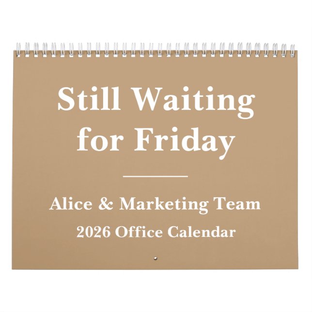 2026 Funny Office Countdown to Weekend Kalender (Omslag)