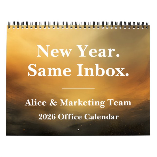 2026 Funny Office Inbox Humor Kalender (Omslag)