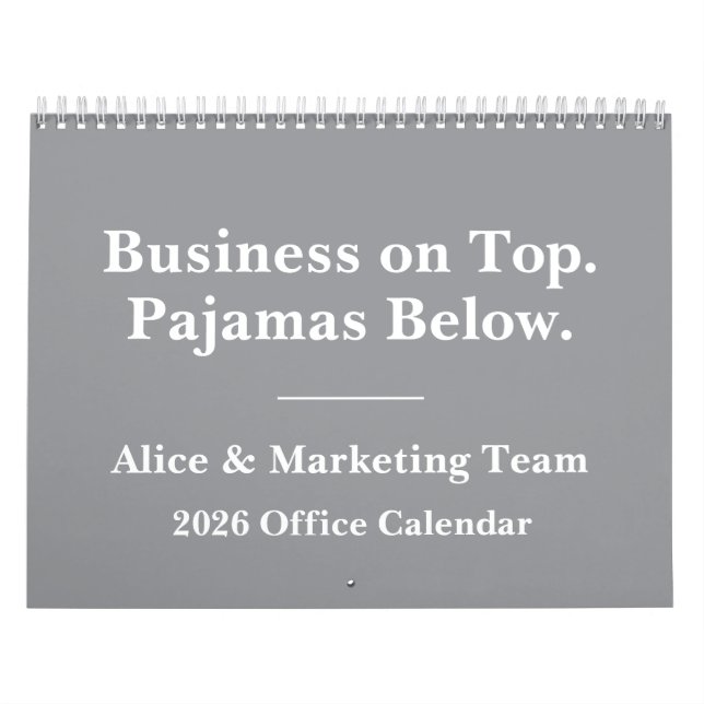 2026 Funny Office Remote Work Humor Kalender (Omslag)