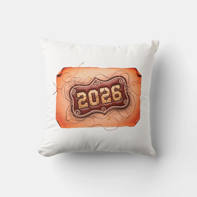2026 Fyrkantskudd 40,6 cm x 40,6 cm Kudde (Framsida)