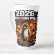 2026 Går Inte Bra Rolig Pingvin Kaffe Mugg 
