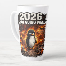 2026 Går Inte Bra Rolig Pingvin Kaffe Mugg