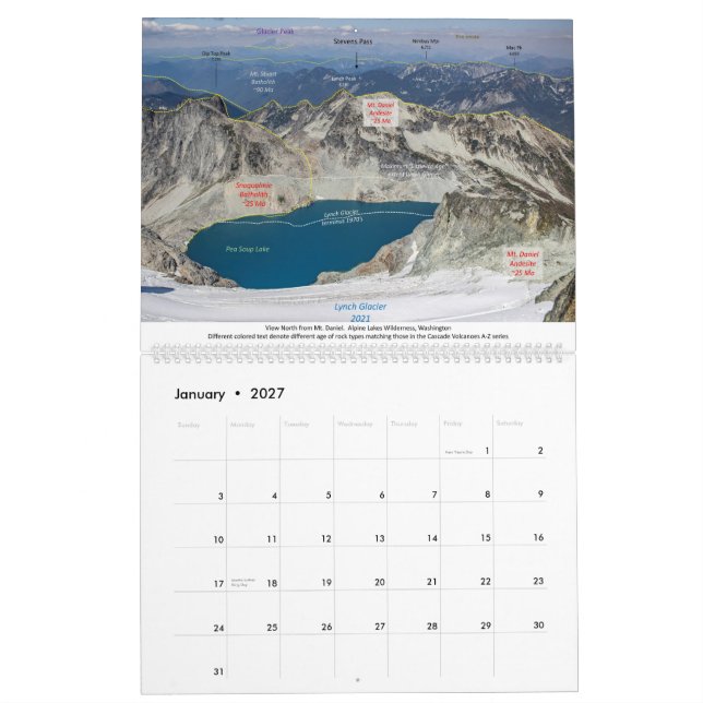 2026 Geologikalender Kalender (Jan 2027)