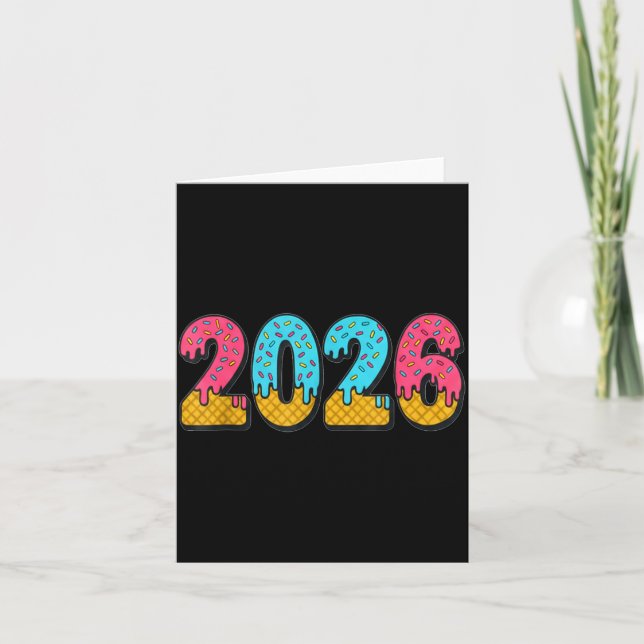 2026 Glass Strömmar Meme Nyår Gen Alpha Slang Kort (Framsida)
