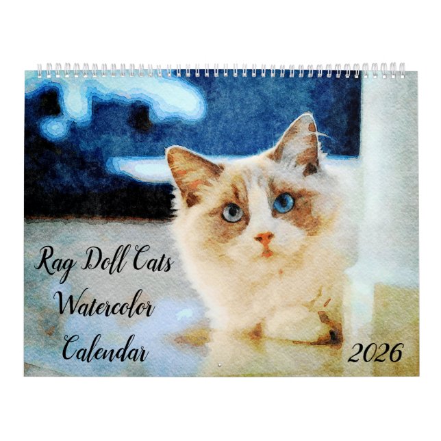 2026 Gorgeous Rag Doll Katt Mam Ägare Present Kalender (Omslag)