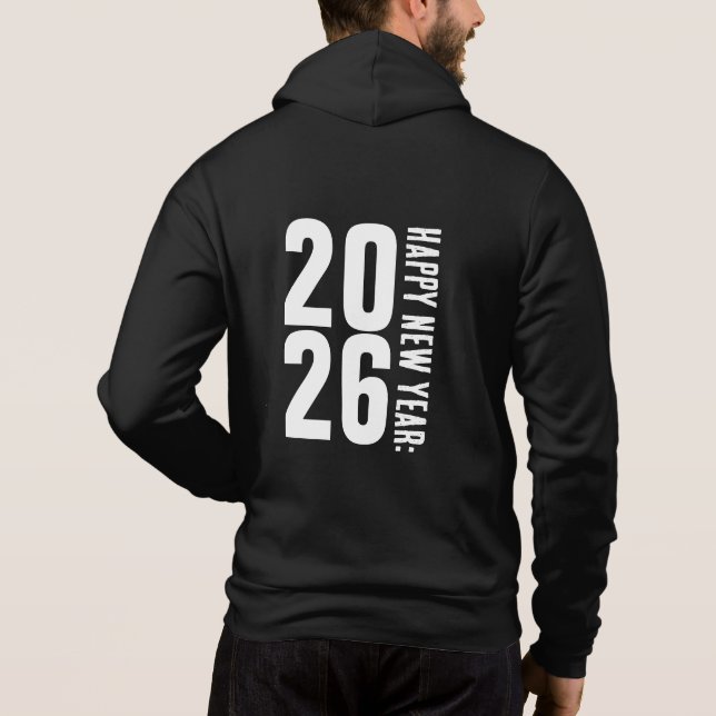 2026 Gott Nytt År-45345 T Shirt (Baksida)
