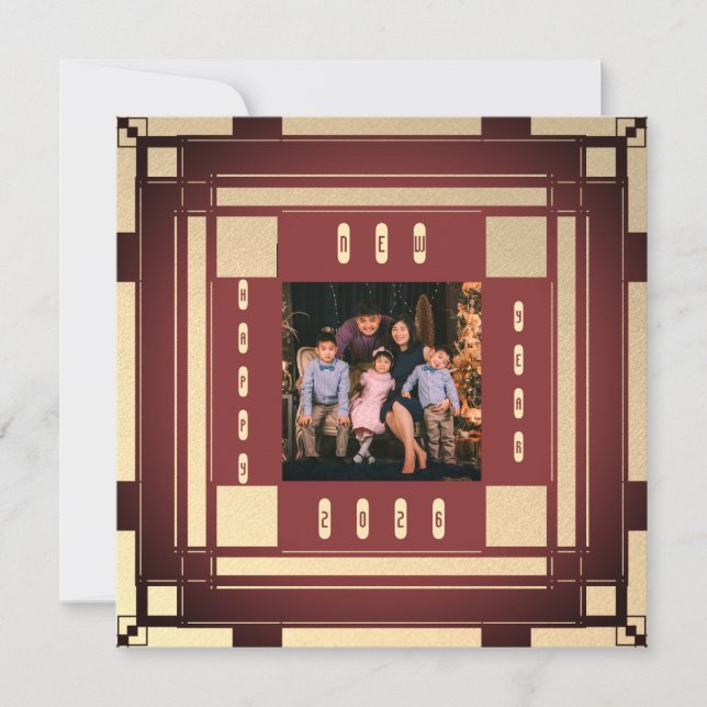 2026 Gott nytt år - bild av dekokonsten ram (Framsida)