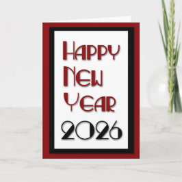 2026 Gott nytt år Helgkort