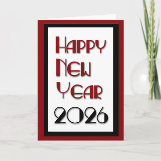 2026 Gott nytt år Helgkort