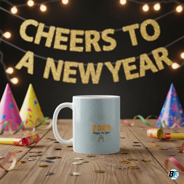 2026 Gott Nytt År Kaffemugg (Skapare uppladdad)