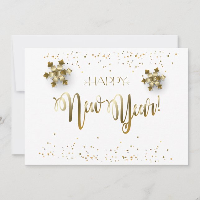 2026 Gott nytt år! Vinterledigt firande Julkort (Framsida)