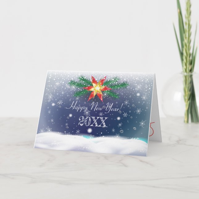 2026 Gott nytt år! Winter Helgdag Festive Kort (Framsida)