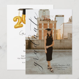 2026 Graduation Announcement & Party Invitation  Inbjudningar