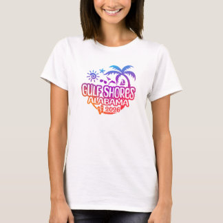 2026 Gulf Shores Alabama Semester eller resa T Shirt