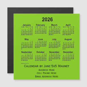 2026-Gultens Grönt - affärskalender från Janz