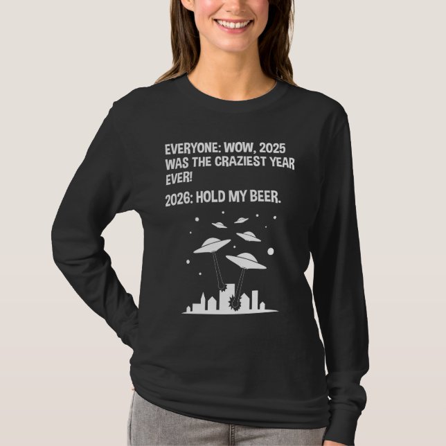 2026 Håll min öl T Shirt (Framsida)