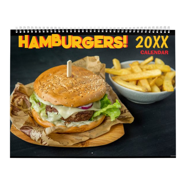 2026 Hamburger Wall Calendar Food Kalender (Omslag)