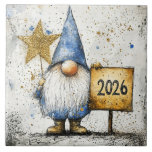 2026, Happy New Year, gnome, Kakelplatta<br><div class="desc">Happy New Year,  2026,  celebration gnome.</div>