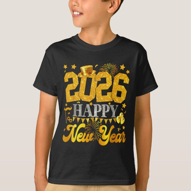 2026 Happy New Year Party Fireworks New Years Eve  T Shirt (Framsida)