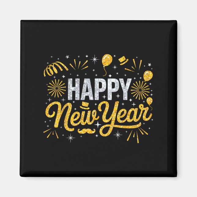 2026 Happy New Year's Eve Party Crew Squad Family  Magnet (Framsidan)
