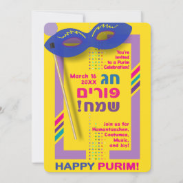 2026 Happy Purim Festival for All Ages Inbjudningar