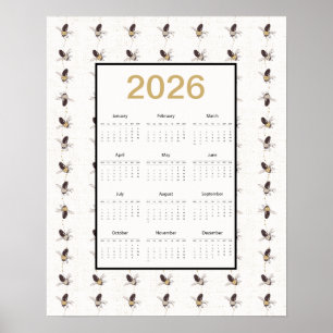 2026 Heldig Bivkalender Poster