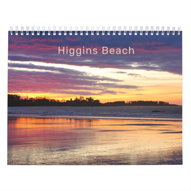 2026: Higgins Beach Maine Photography Calendar Kalender (Omslag)