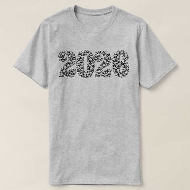 2026 in Skulls T-Shirt (Design framsida)