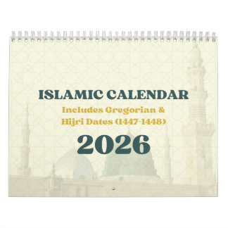 2026 Islamic Hijri Calendar | Gregorian + Hijri Kalender