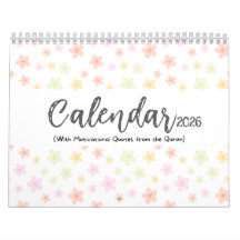 2026 Islamsk kalender med Koran-citat