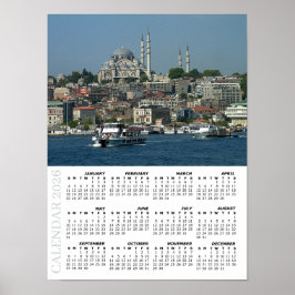 2026 Istanbul Calendar, Sultan Ahmed, Turkey Poster
