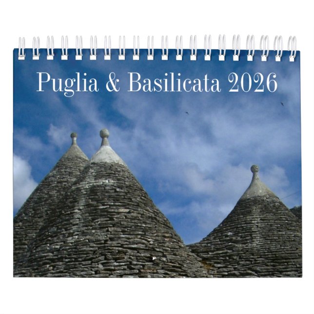 2026 Italy calendar - Puglia & Basilicata Kalender (Omslag)
