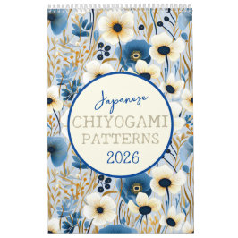 2026 Japanska Chiyogami Mönster Kalender
