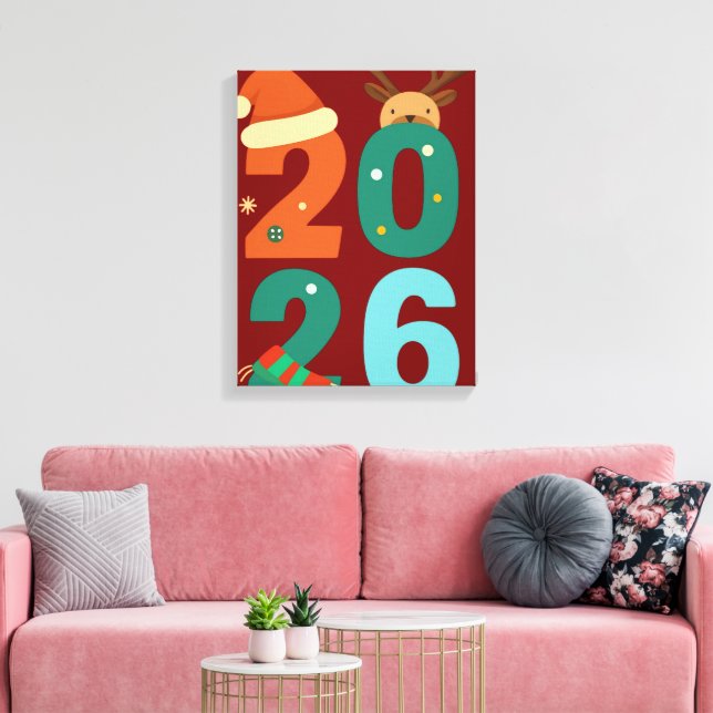 2026 Julstämning 🎅✨ Canvastryck (Insitu (Vardagsrum))