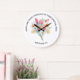 2026 JW År Text Matt 5:3 Vårblommor Stor Klocka