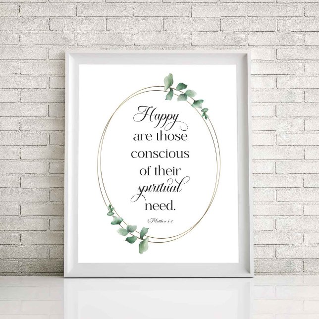 2026 JW År Text Matthew 5:3 Poster (Skapare uppladdad)
