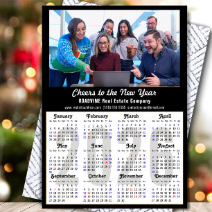 2026 Kalender Buzsiness Foto Modern Black Minimum Julkort