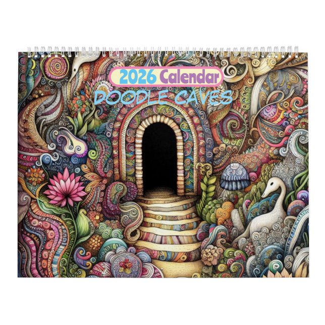 2026 Kalender Doodle Grotor Konstkalender (Omslag)