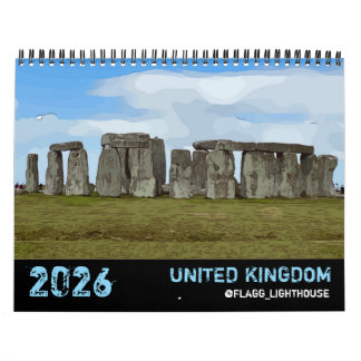 2026 KALENDER FÖR STORBRITANNIEN