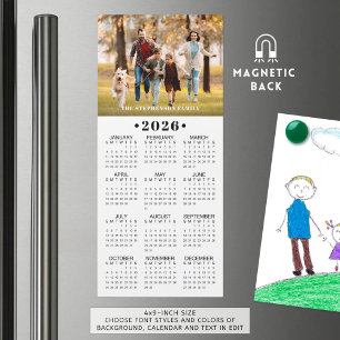 2026 Kalender Foto Anpassad Magnetisk