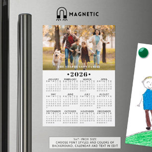 2026 Kalender Foto Anpassad Magnetisk
