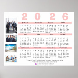 2026 Kalender Foto Jul Nyår Företagskalender Poster