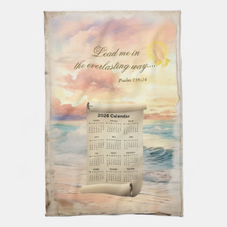 2026 Kalender Handduk Inspirerande Psalm 139 Kökshandduk