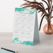 2026 Kalender Marblodade Vinkara Tropical Teal Gul
