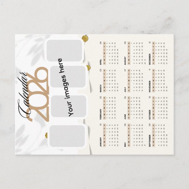 2026-kalender med bild vykort (Framsida)