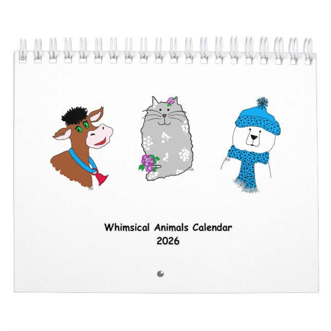 2026 Kalender med fantasifulla djur ... (Omslag)