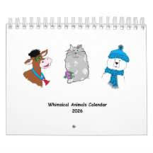 2026 Kalender med fantasifulla djur ...